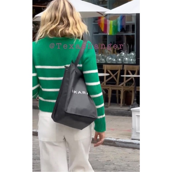 NWT La Ligne Mini Marin Sweater Striped Knit Cotton Crop small - Picture 2 of 11